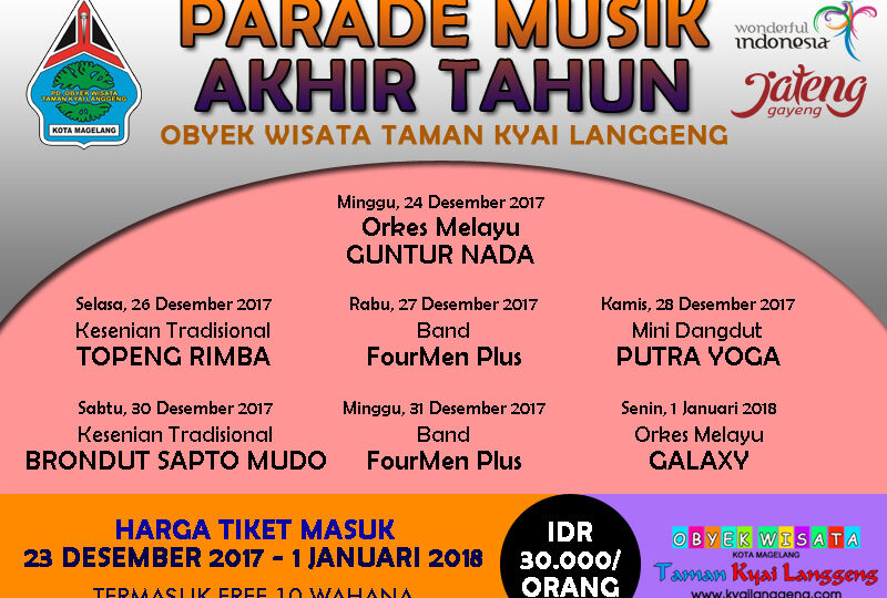 Parade Musik Akhir Tahun 2017 Taman Kyai Langgeng
