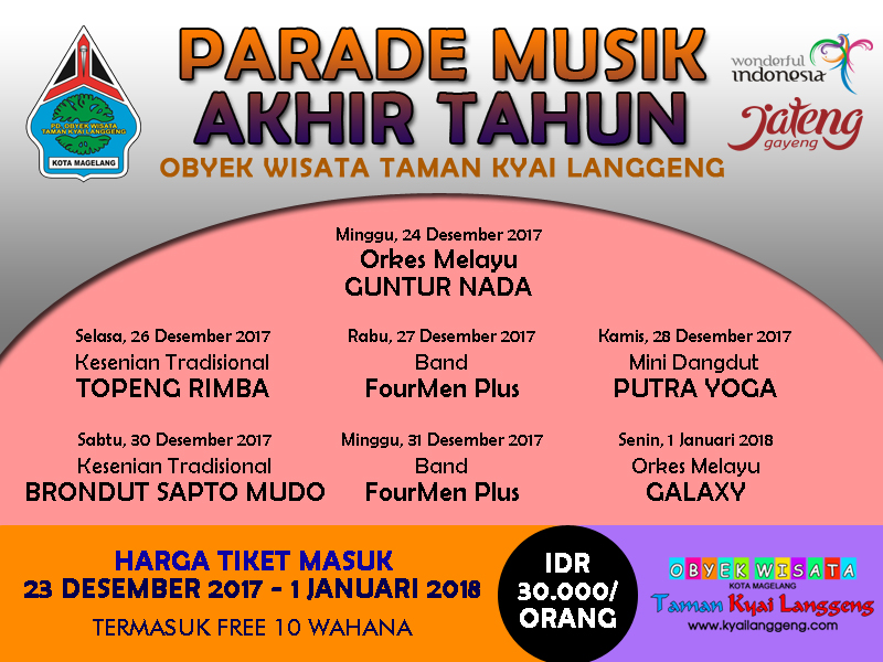 Parade Musik Akhir Tahun 2017 Taman Kyai Langgeng